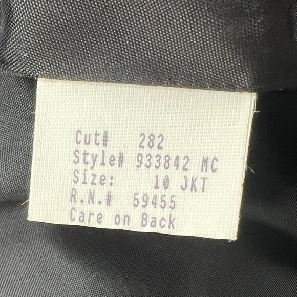 Vintage Houndstooth Blazer Jacket Coat Preppy Academia Quiet Luxury Old Money - Picture 9 of 10